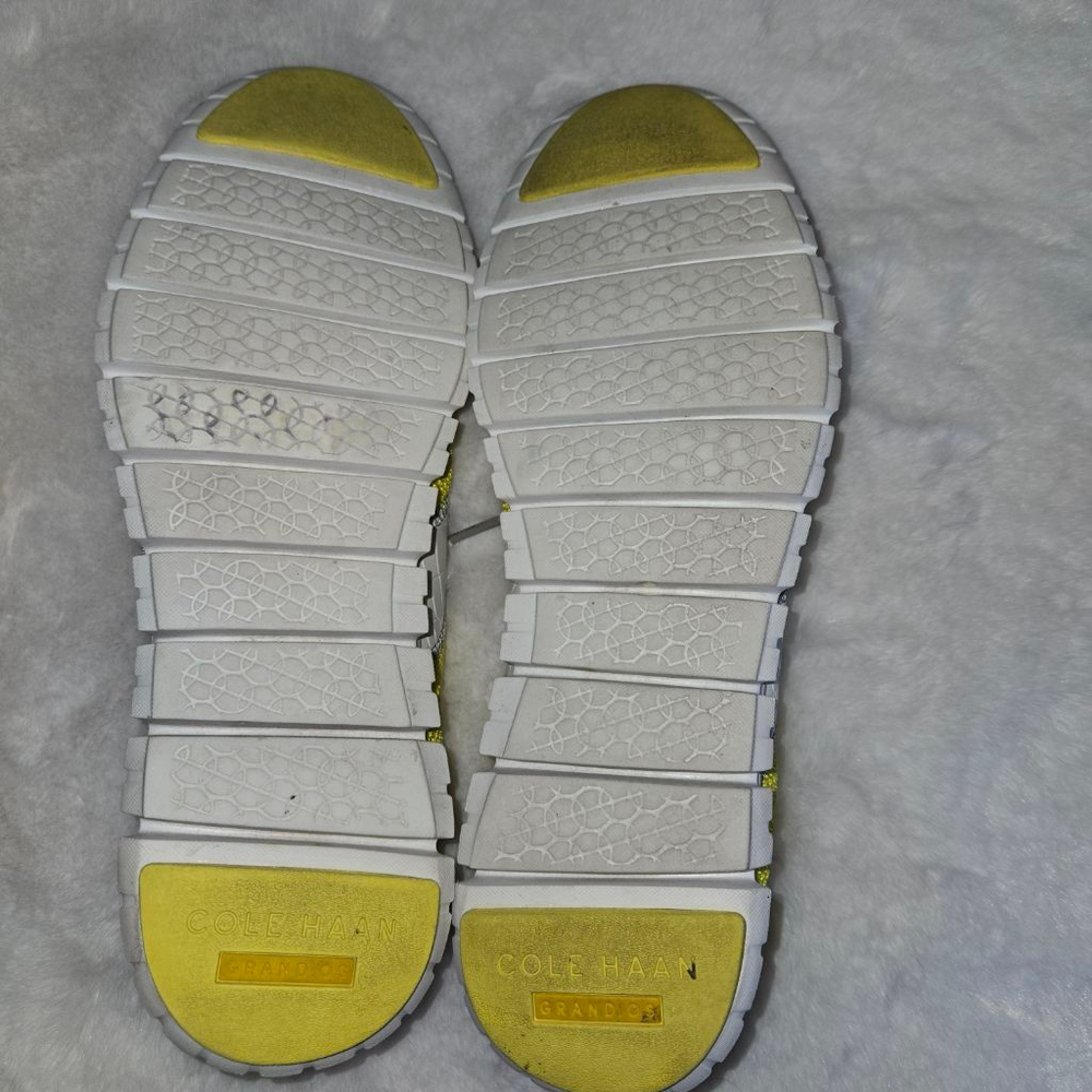 Women's Cole Haan ZeroGrand Yellow White Sneakers Size 10 - Picture 5 of 8